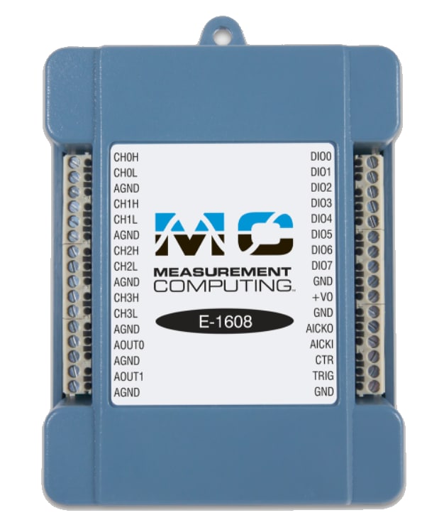 Digilent MCC E-1608 Multifunction Ethernet DAQ Device